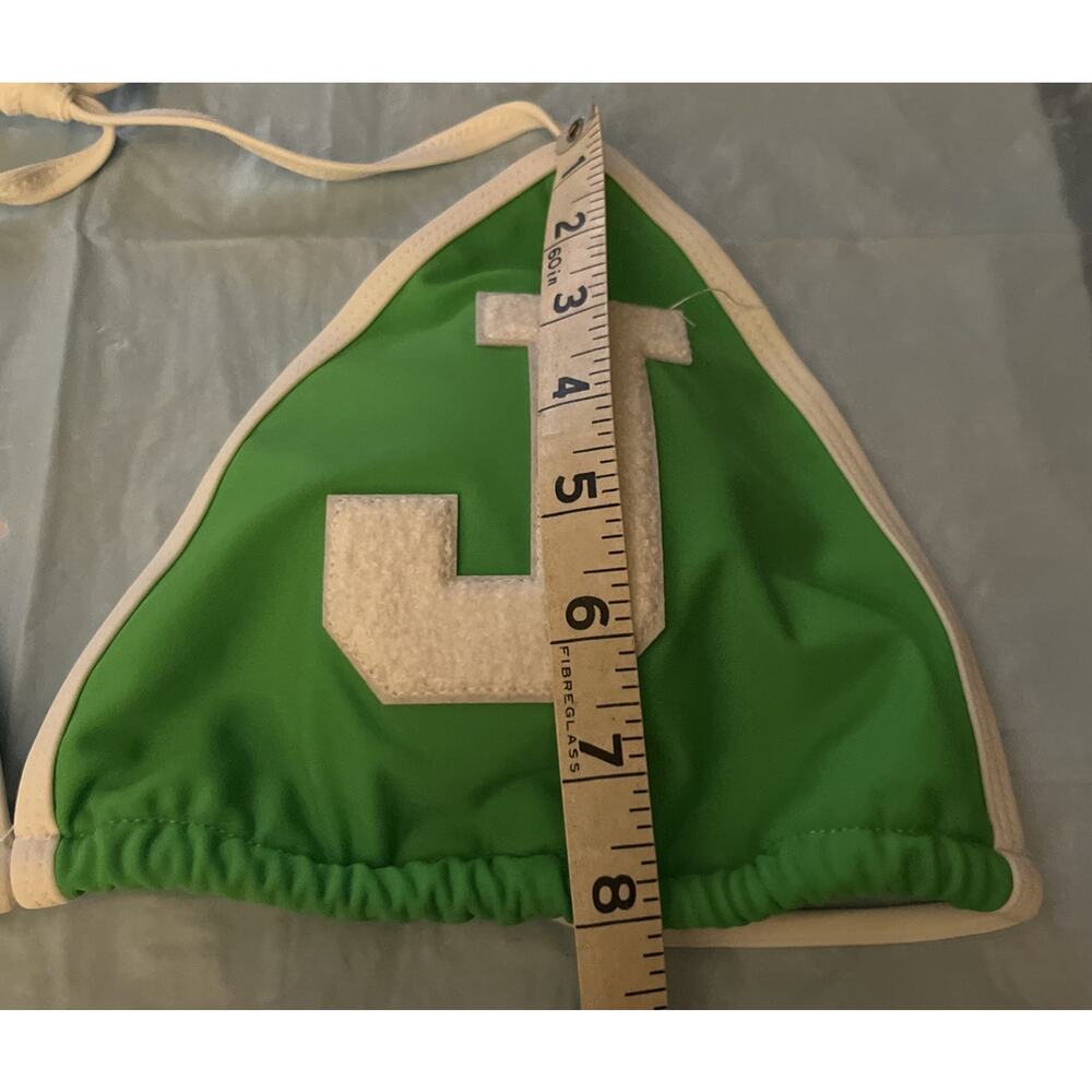 Jolefille Brazilian Style Thong Bikini-Sexy Triangle Two-Piece Swimsuit Green XL - Picture 10 of 14